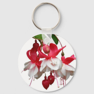 Härlig hängande fuchsia växt nyckelring