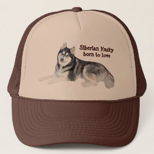 Härlig hatt för siberian husky truckerkeps