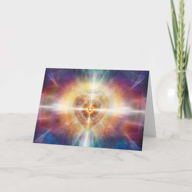 Härlig hjärta centrerar kort (Framsida)