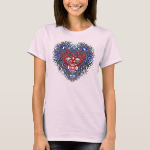 Härlig hjärta på en T-tröja Tee Shirt