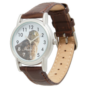 Härlig hökfågelklocka armbandsur