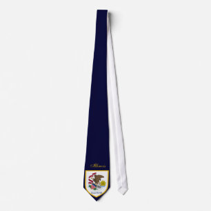 Härlig Illinois flagga Slips