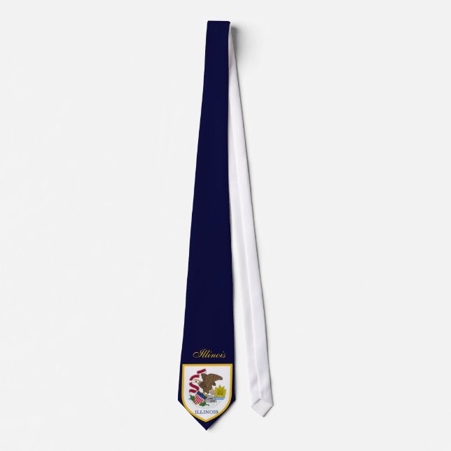 Härlig Illinois flagga Slips (Framsida)