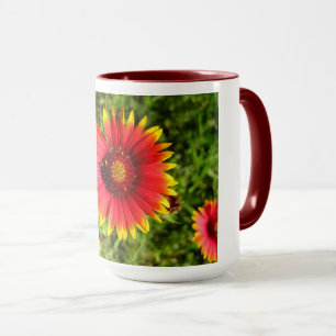 Härlig indisk filtblomma mugg