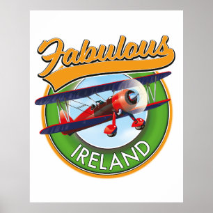 härlig Irland reselapp. Poster