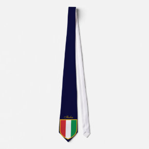 Härlig italienflagga slips