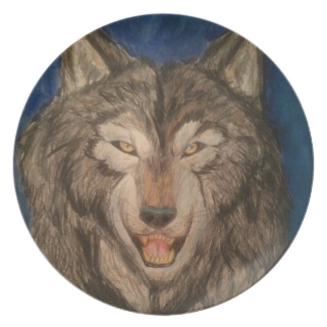 härlig jägare tallrik (Framsidan)