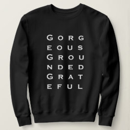 'Härlig, jordad, tacksam' present till kvinnor som T Shirt
