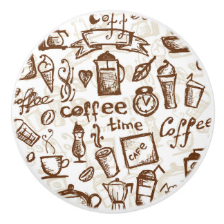 Härlig kaffeespressodesign knopp