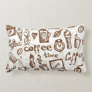 Härlig kaffeespressodesign lumbarkudde