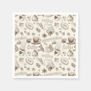 Härlig kaffeespressodesign pappersservett