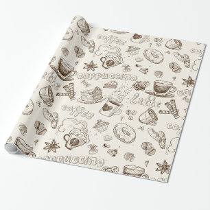 Härlig kaffeespressodesign presentpapper