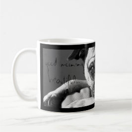 Härlig kaffemugg för bra morgon med Roxy thePug