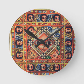 Härlig konstklocka rund klocka