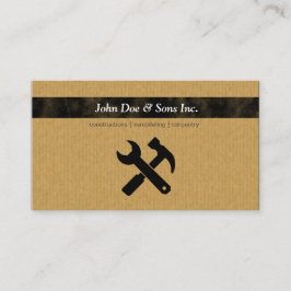 Härlig konstruktionssymbolsvisitkort visitkort