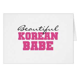 Härlig koreansk Babe Hälsningskort