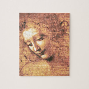 Härlig kvinna av Leonardo Da Vinci Pussel