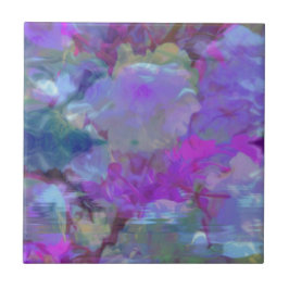 Härlig ljus mång- kulör blom- design kakelplatta