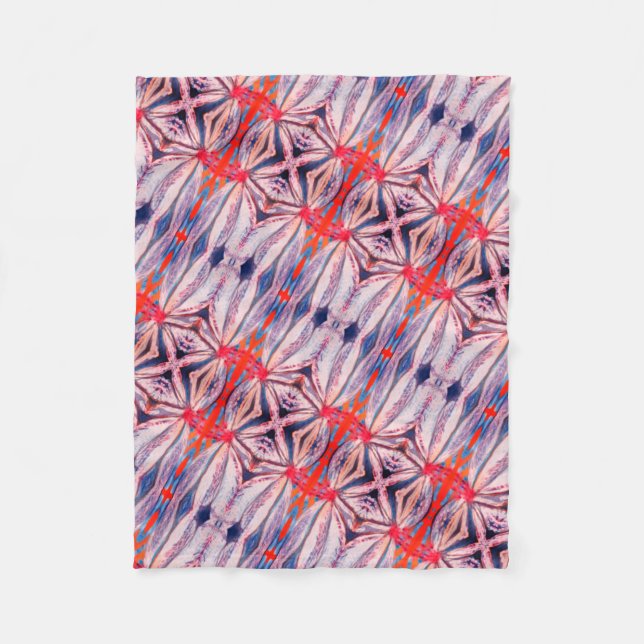 härlig ljus mönsterullfilt fleecefilt (Framsidan)