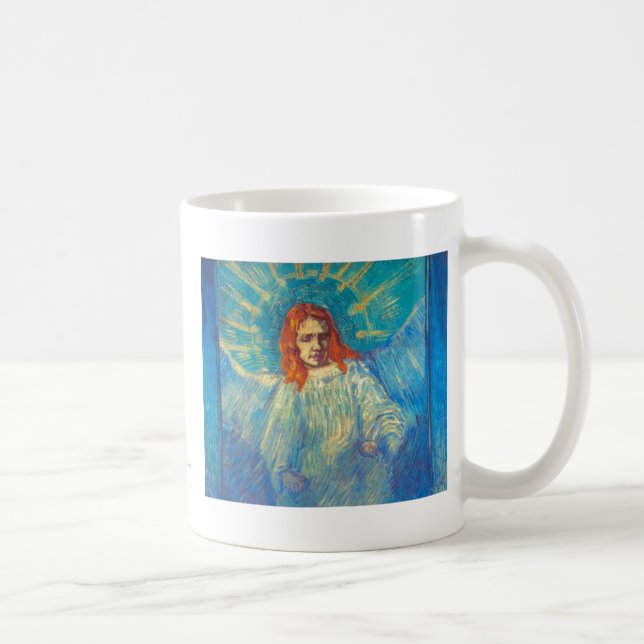 Härlig målning för härlig ängelkonst av Van Gogh Kaffemugg (Höger)