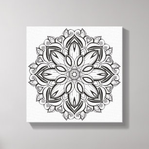 Härlig Mandala 6 Canvastryck