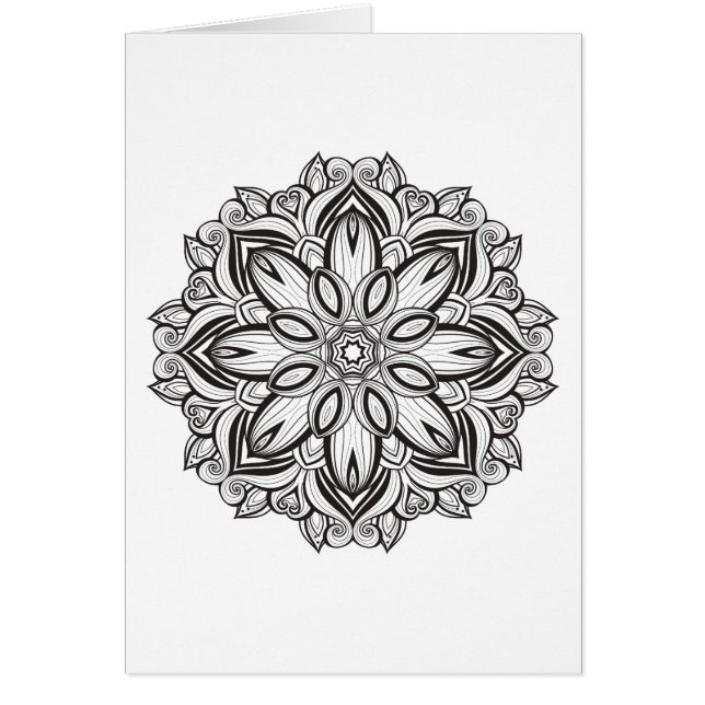 Härlig Mandala Hälsningskort (Framsidan)