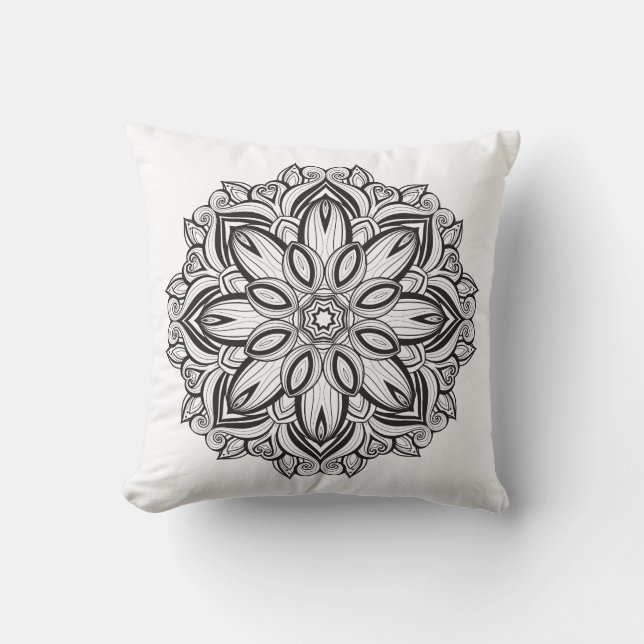 Härlig Mandala Kudde (Framsida)