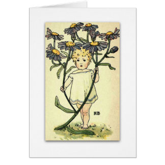 Härlig Michaelmas daisy av NELLIE BENSON Hälsningskort