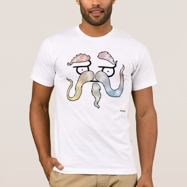HÄRLIG moustache T-shirt (Framsida)