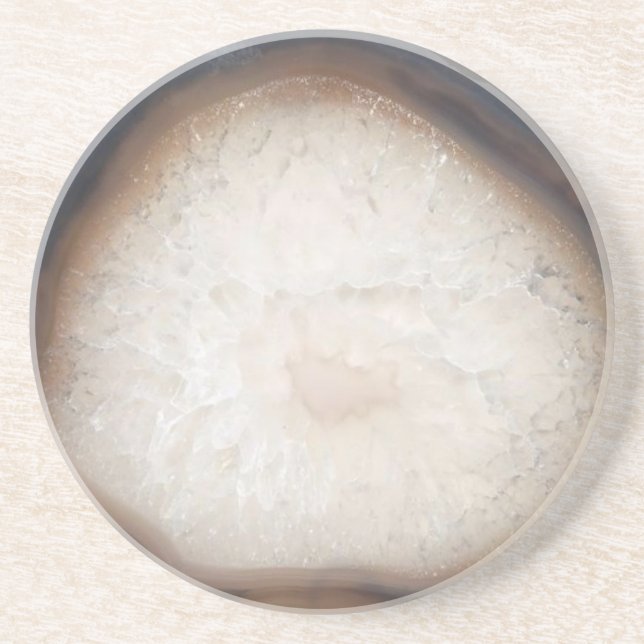 Härlig naturlig Agatekustfartyg Underlägg (Framsidan)