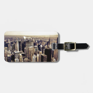 Härlig New York City skyscraperhorisont Bagagebricka