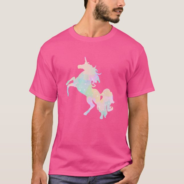 Härlig och färgrik unicorn t shirt (Framsida)