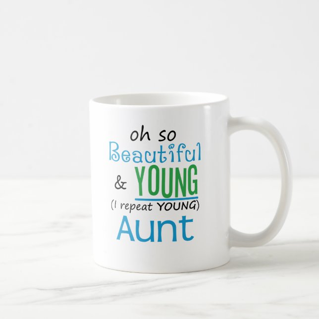Härlig och ung moster kaffemugg (Höger)