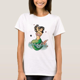 Härlig old schoolsjöjungfru t-shirt