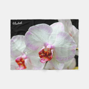 Härlig Orchidfilt Fleecefilt