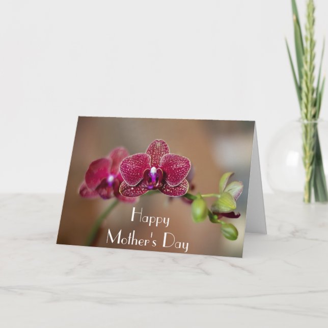 Härlig Orchidmors dag Kort (Framsida)
