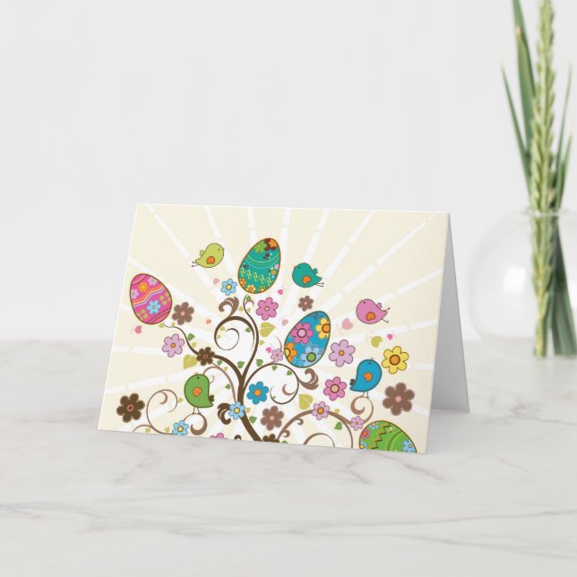 Härlig östlig äggdesign! helgkort (Framsida)