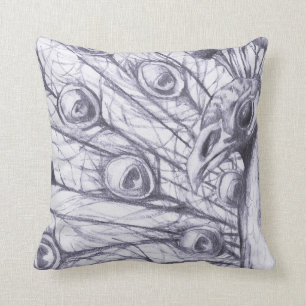 Härlig påfågel kudde