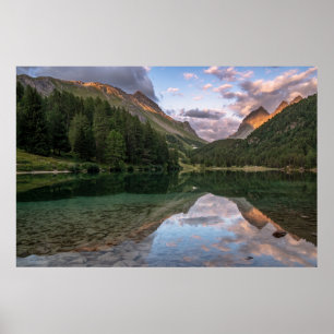 Härlig Palpuogna alperna för schweizare för sj Poster