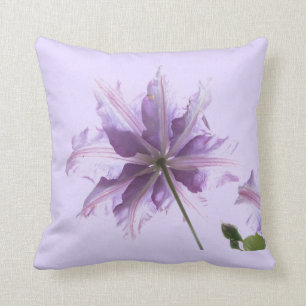 Härlig purpurfärgad Clematis Kudde