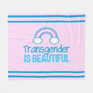 Härlig regnbåge för Transgender Fleecefilt