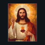 Härlig religiös sakral hjärta av Jesus avbildar Vykort<br><div class="desc">Härlig religiös sakral hjärta av Jesus avbildar trycket</div>