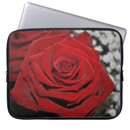 Härlig röd ros laptop fodral