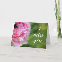 Härlig rosa pion mig Fröcken som du Card