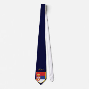 Härlig Serbia flagga Slips
