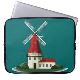 Härlig skyddsrockkvarn laptop fodral