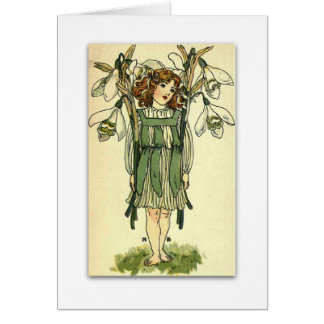 Härlig snö tappar vid NELLIE BENSON Hälsningskort