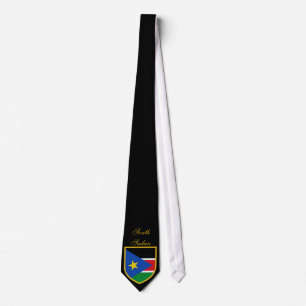 Härlig södra Sudan flagga Slips