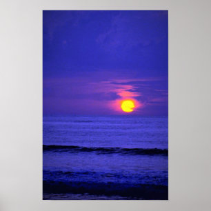 Härlig solnedgång: Bali Indonesien Poster