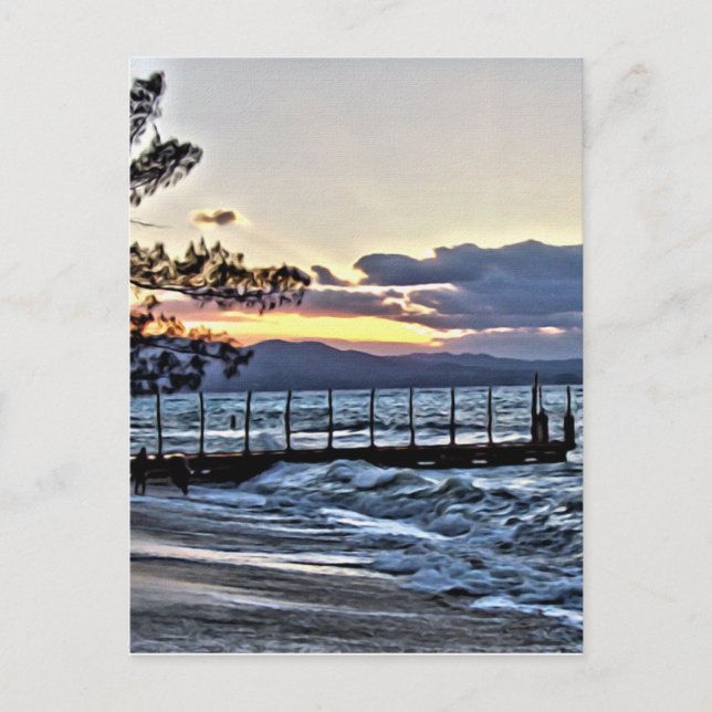 Härlig solnedgång i Montego Bay, Jamaica Vykort (Framsida)